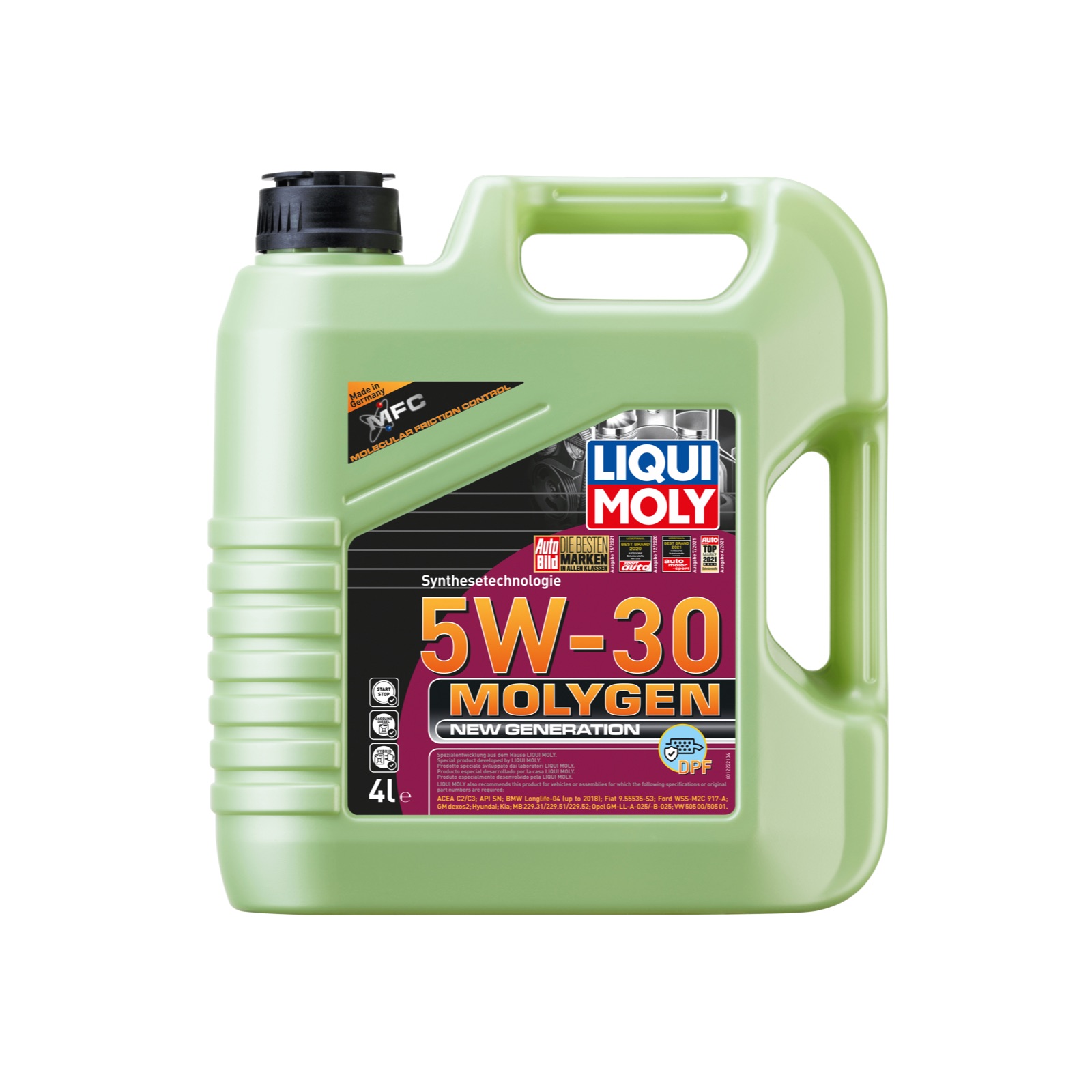 LIQUI MOLY 5W30 DPF Motor Yağı Molygen New Generation 4 Litre (21225)