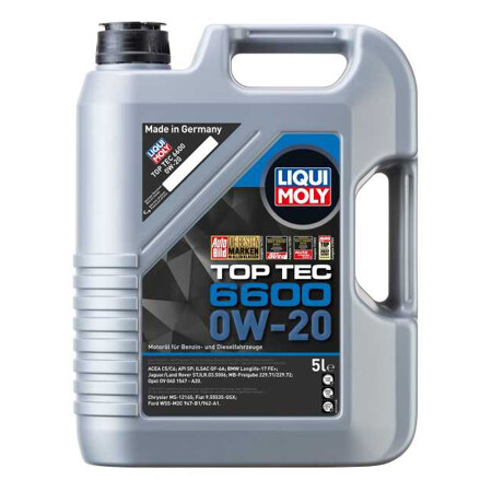 LIQUI MOLY 0W20 Motor Yağı Top Tec 6600 5 Litre (21411)