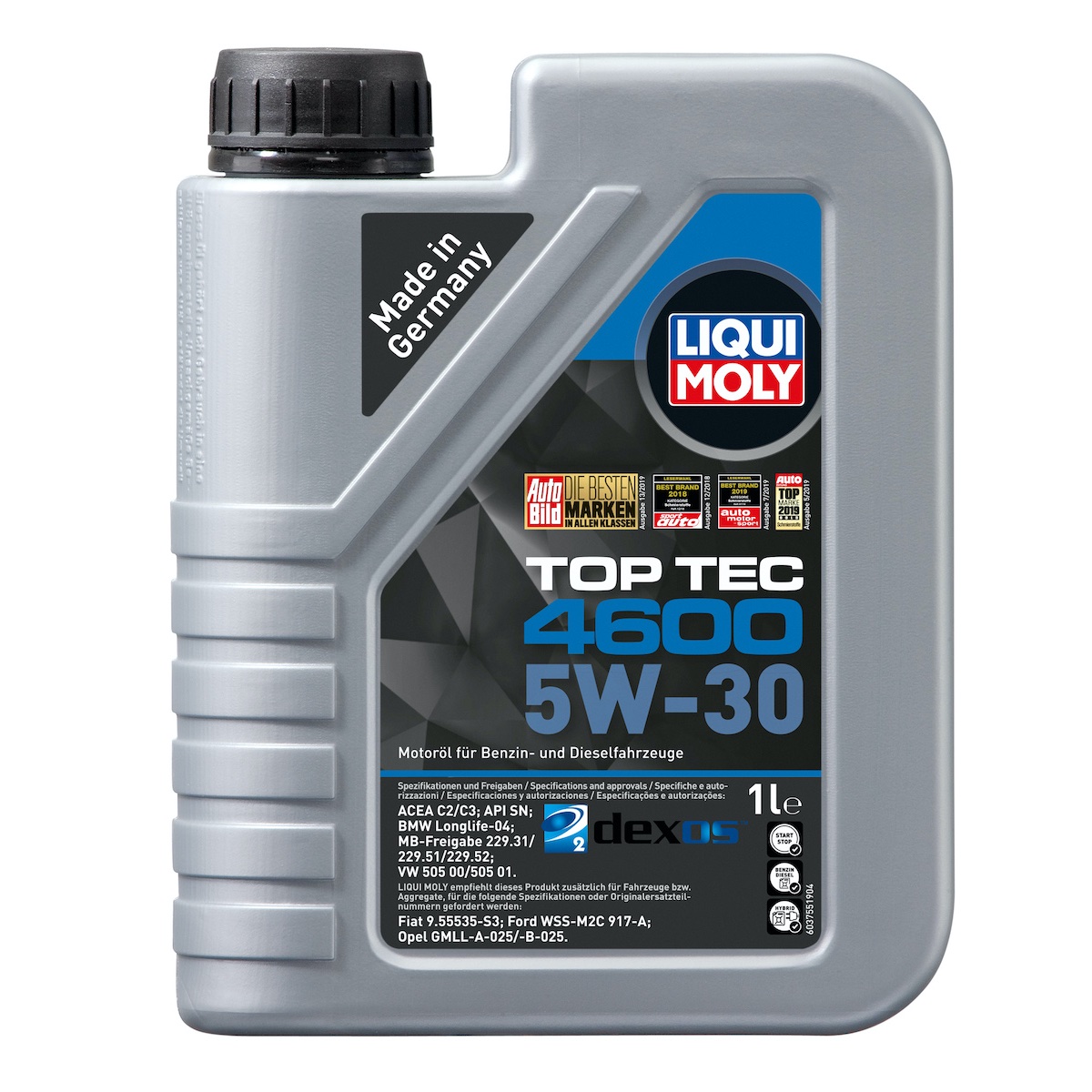 LIQUI MOLY 5W30 Motor Yağı Tam Sentetik TOP TEC 4600 1 Litre (2315)