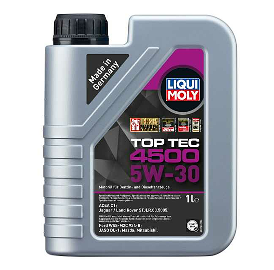 LIQUI MOLY 5W30 Motor Yağı Tam Sentetik TOP TEC 4500 1 Litre (2317)