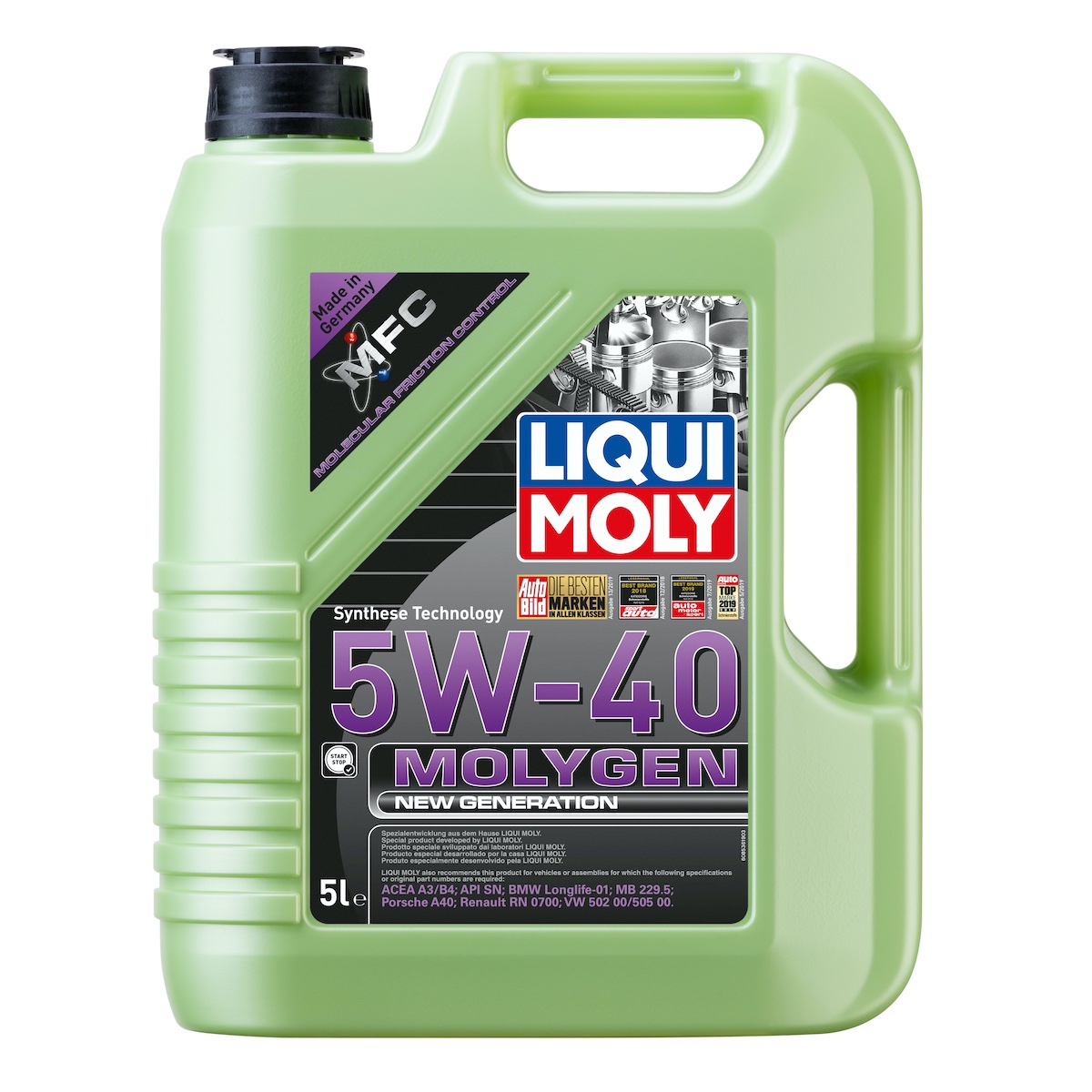 LIQUI MOLY 5W40 Motor Yağı Molygen New Generation 5 Litre (8536)