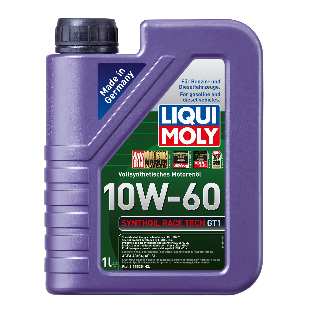 LIQUI MOLY 10W60 Motor Yağı Synthoil Race Tech GT1 1 Litre (8908)