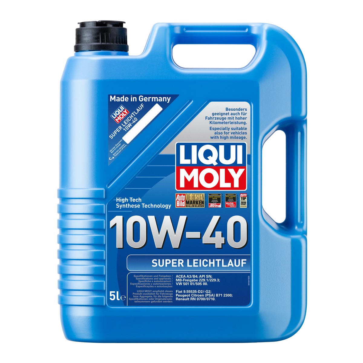 LIQUI MOLY 10W40 Motor Yağı Süper Sentetik SUPER LEICHTLAUF 5 Litre (9505)