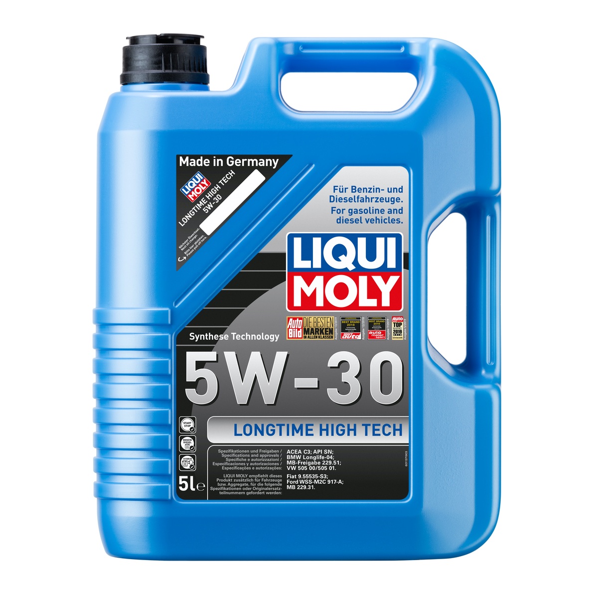 LIQUI MOLY 5W30 Motor Yağı DPF'li Sentetik LONGTIME HIGH TECH 5 Litre (9507)